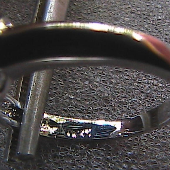 14k White Gold Filled Engagement Ring (#60) - Picture 4 of 8